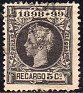 Spain 1898 Alfonso XIII 5 CTS Negro Edifil 240. España 1898 240. Subida por susofe